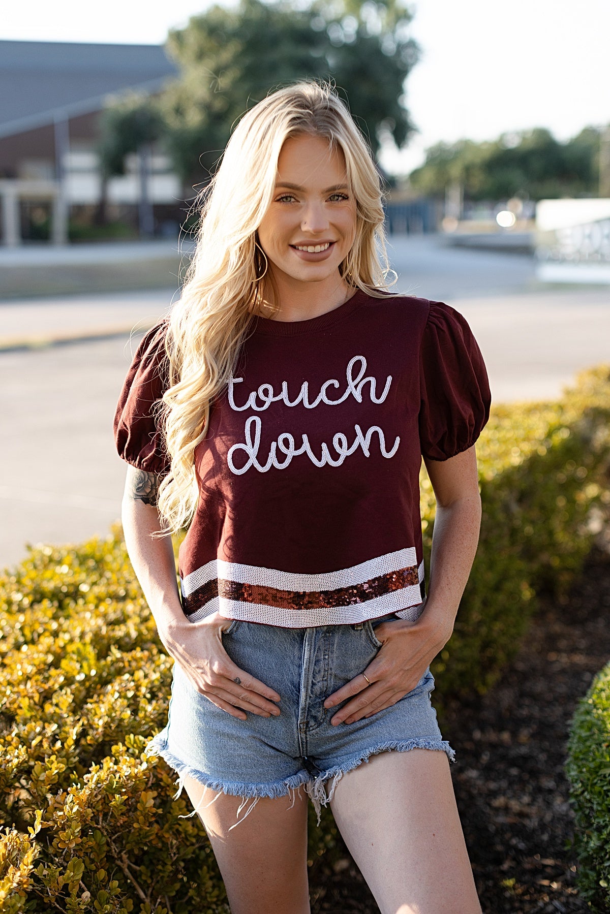 Sparkly Touch Down T-Shirt