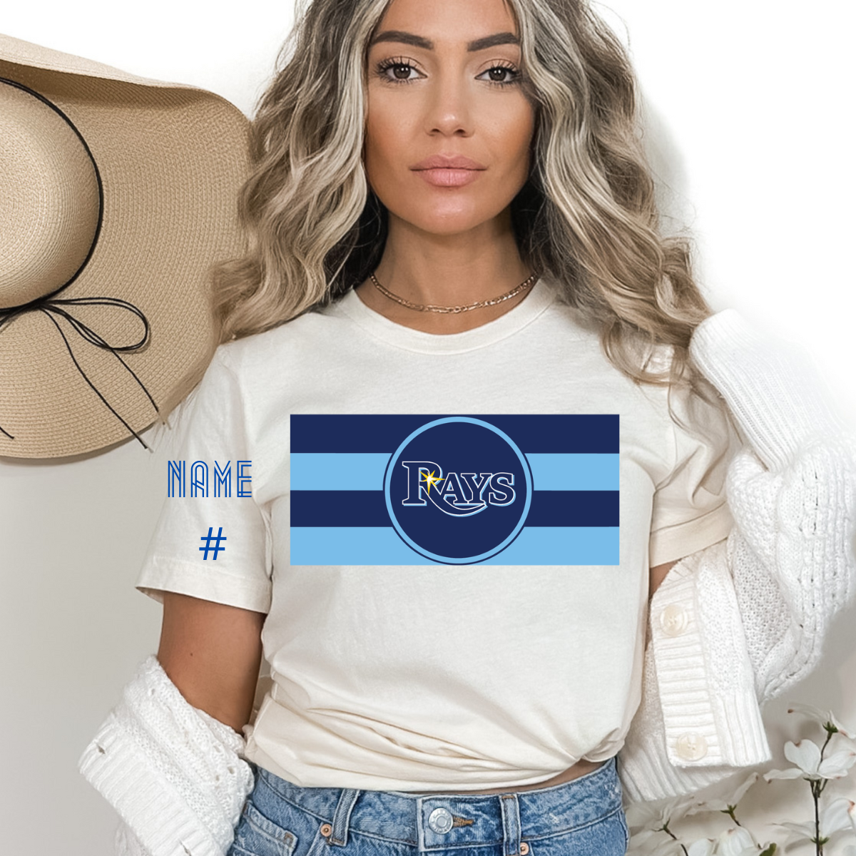 Rays Flag Baseball Tee Design