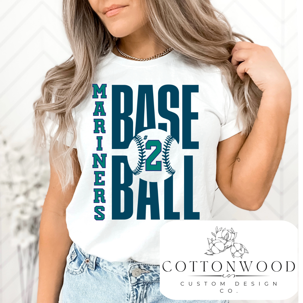 Custom Mascot Baseball Tee