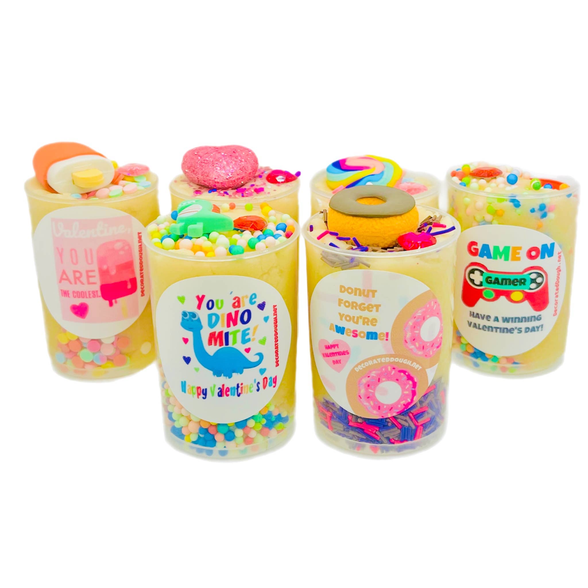 Valentine's Play Dough Push Pops: Assorted