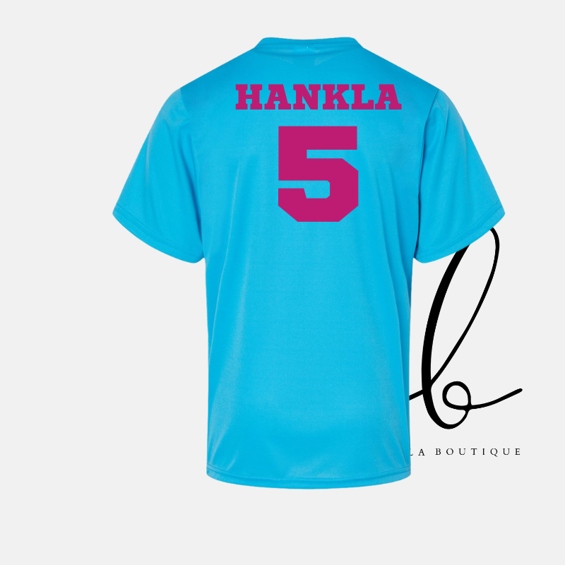 Custom Baseball Name/ Number Tee