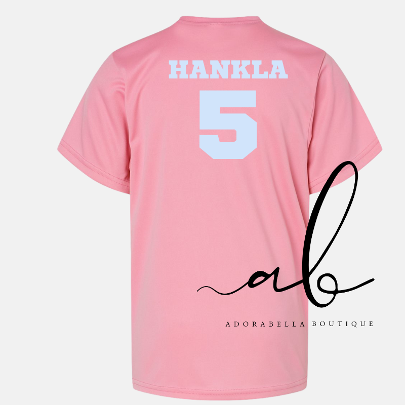 Custom Baseball Name/ Number Tee