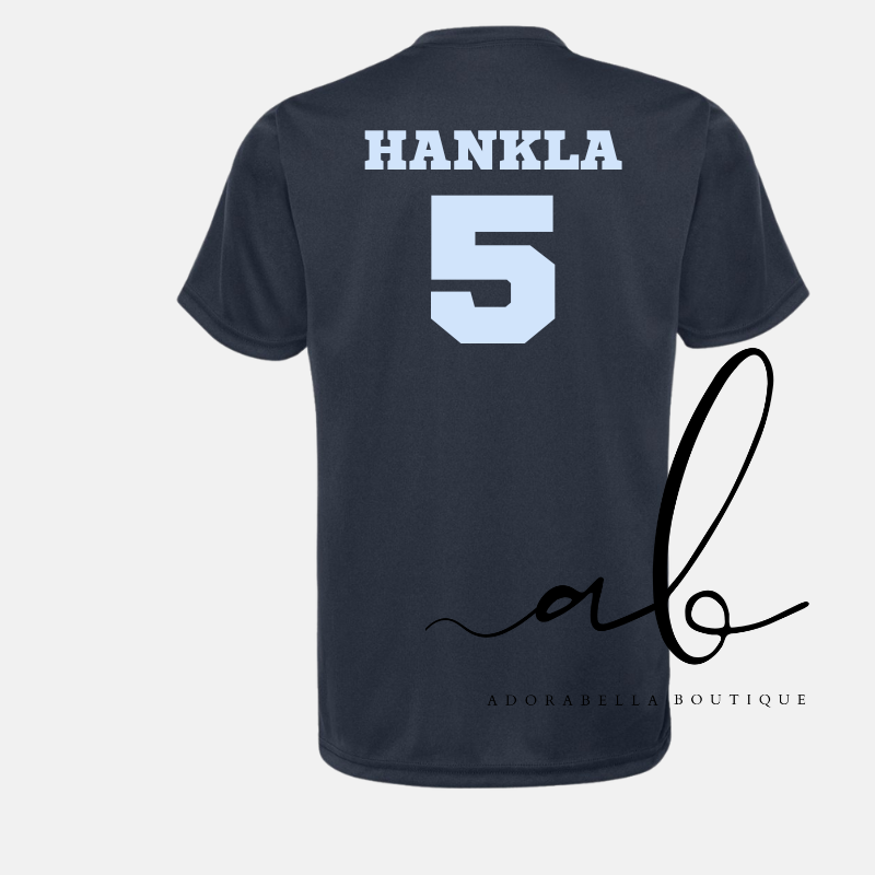 Custom Baseball Name/ Number Tee