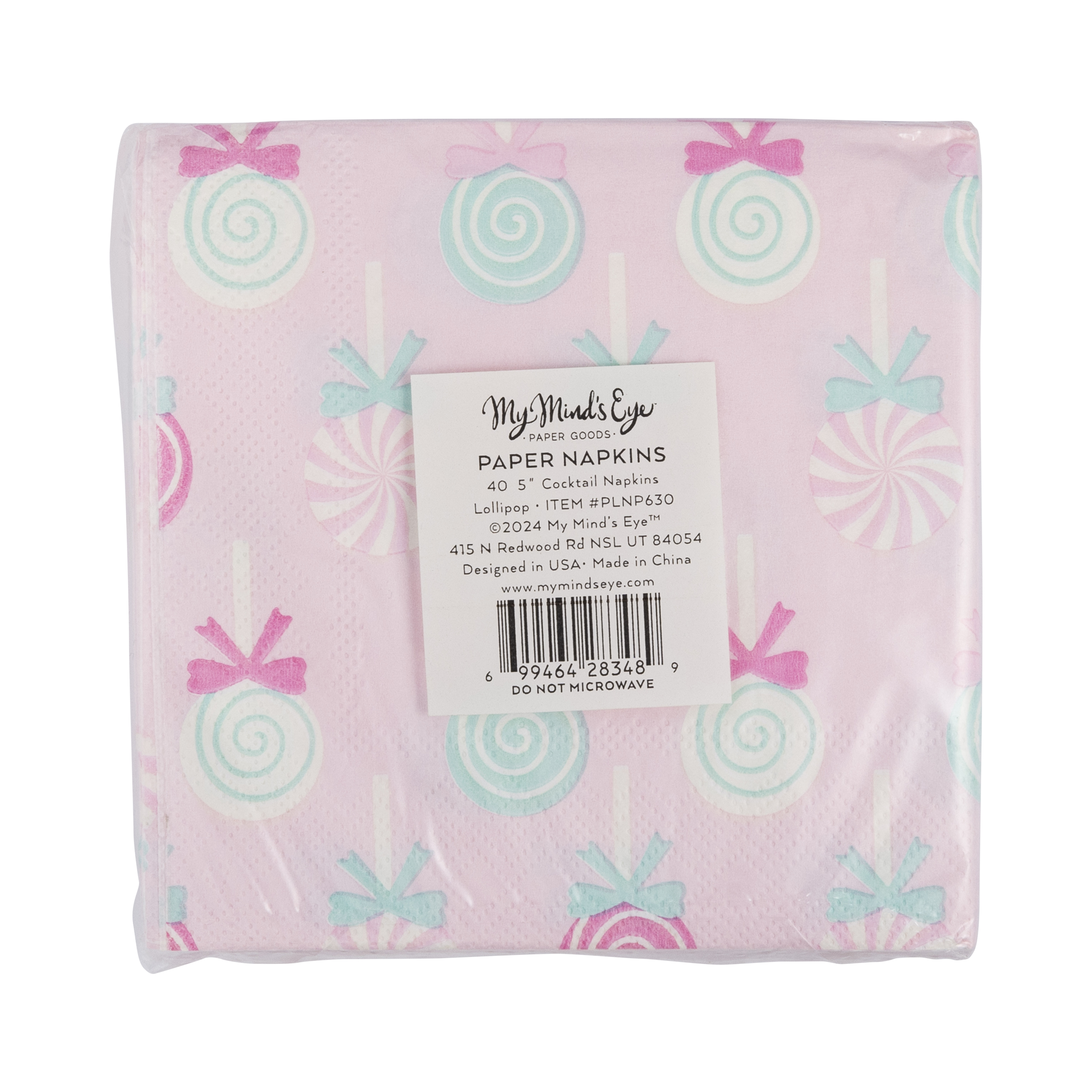 PLNP630 - Lollipop Cocktail Napkin