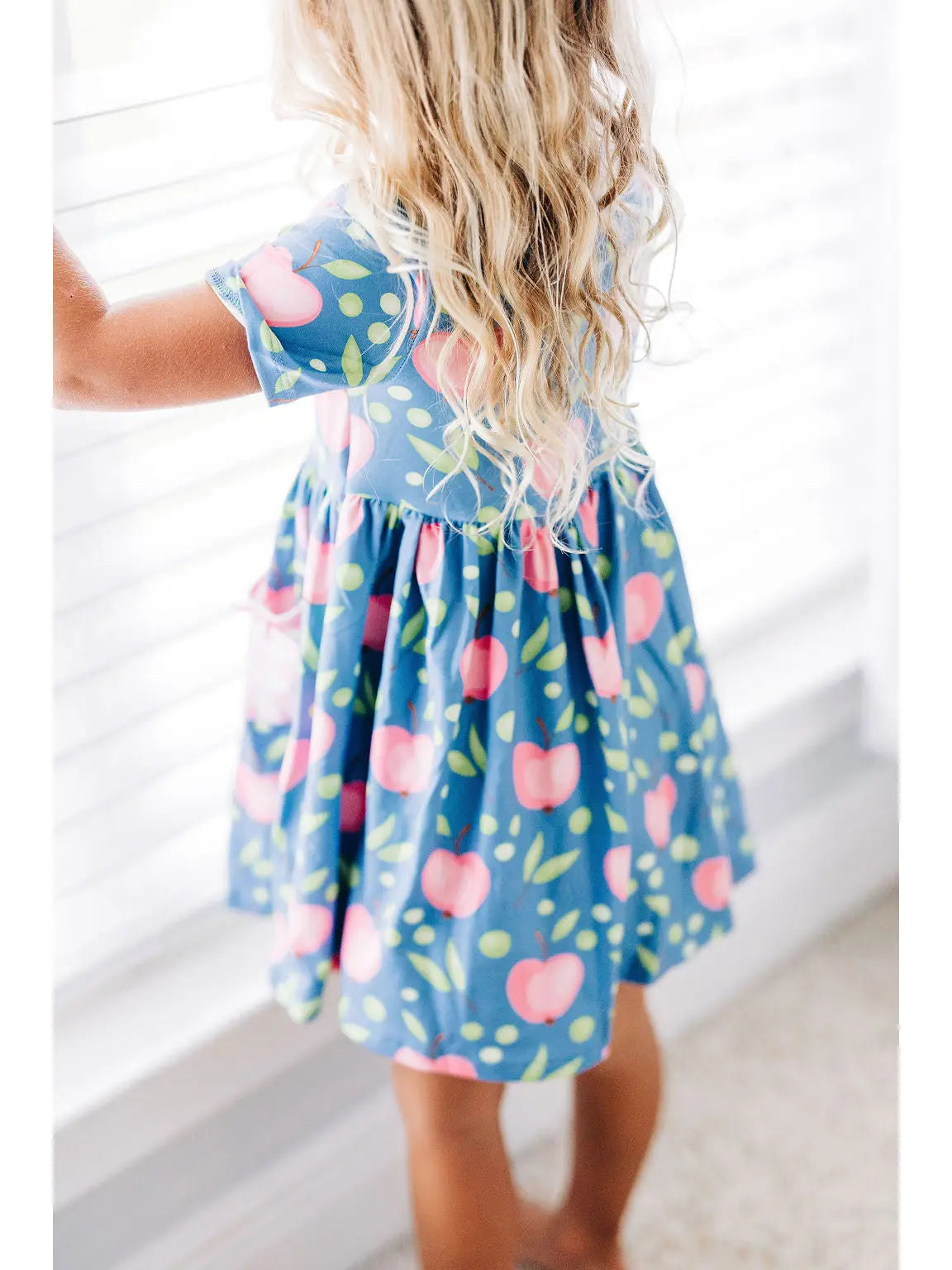 Pink Apples Twirl Dress