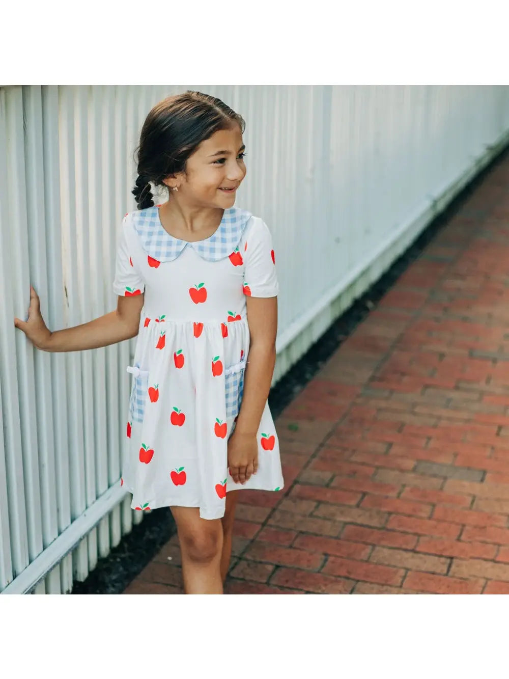 Red Apples Twirl Dress