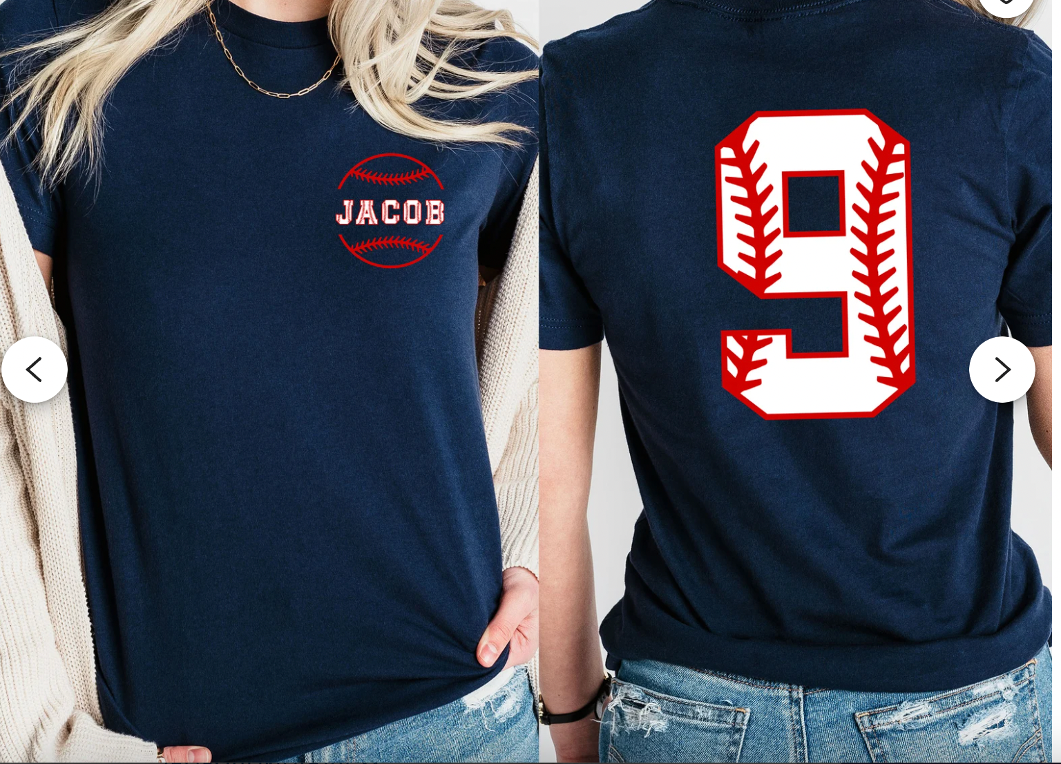 Custom Baseball Numbers Tee