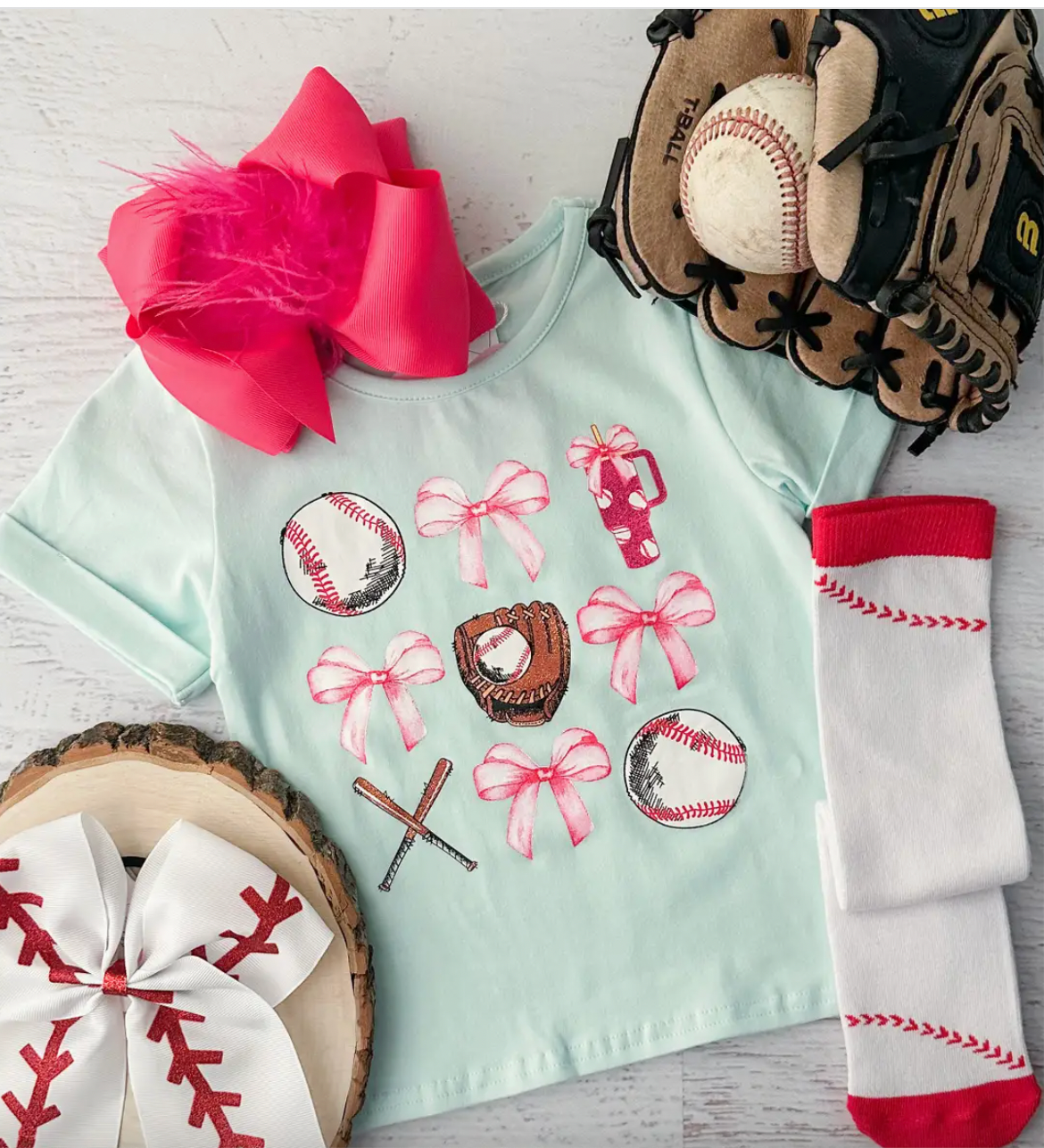 Bows & Baseballs Tee