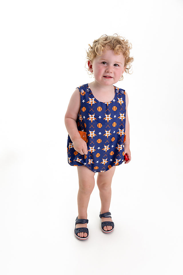 PRE ORDER Astros Inspired Play Ball Romper